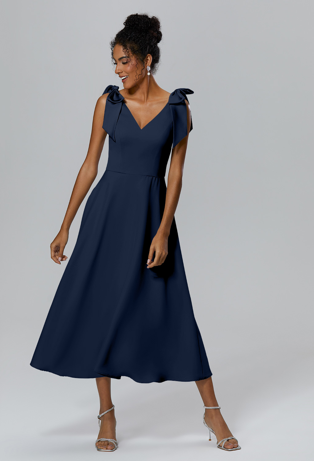 AW Verna Dark Navy  Spring Wedding Guest Dresses